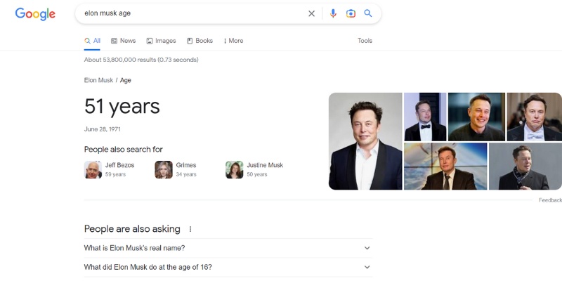 instant answer serp feature google search results