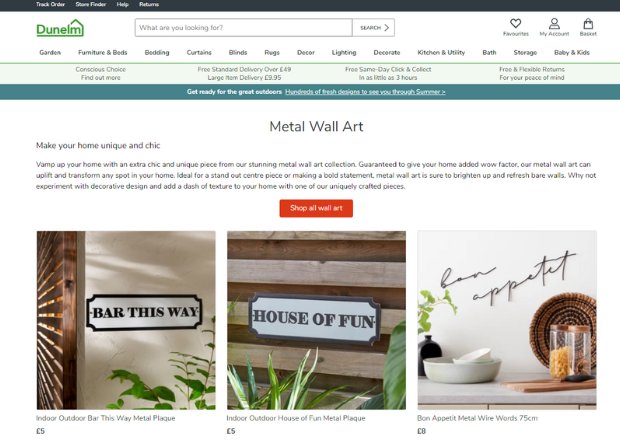 dunelm blog post wall art